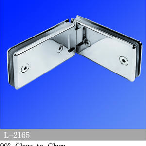 Standard Duty Shower Hinges 90° Glass-to-Glass L-2165