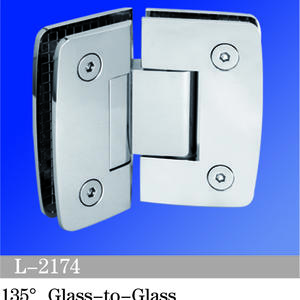 Standard Duty Shower Hinges 135° Glass-to-Glass L-2174