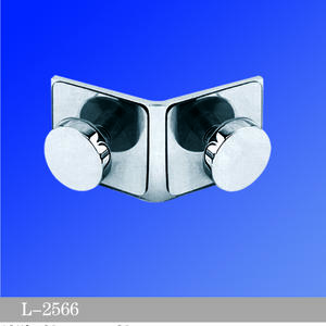 Beveled Edge Shower Glass Clamps 135° Glass-to-Glass L-2566